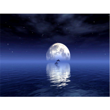 Smart led light moon